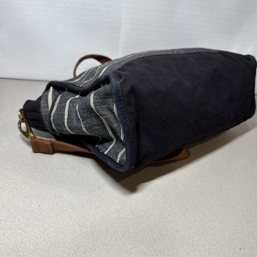 Fossil Travel Crossbody Bag Purse Satchel, Pockets, Black Gray Brown Straps - Picture 10 of 15